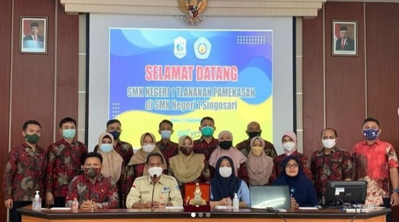 SMKN 1 Tlanakan melaksanakan kegiatan Studi Banding ke SMKN 1 Singosari